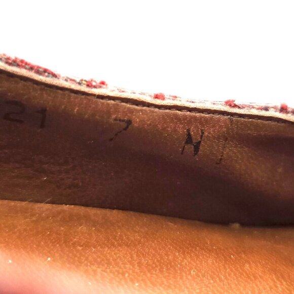 Proxy Vintage Burgundy Croc Print Square Toe Heels Sz 7N - Picture 10 of 10